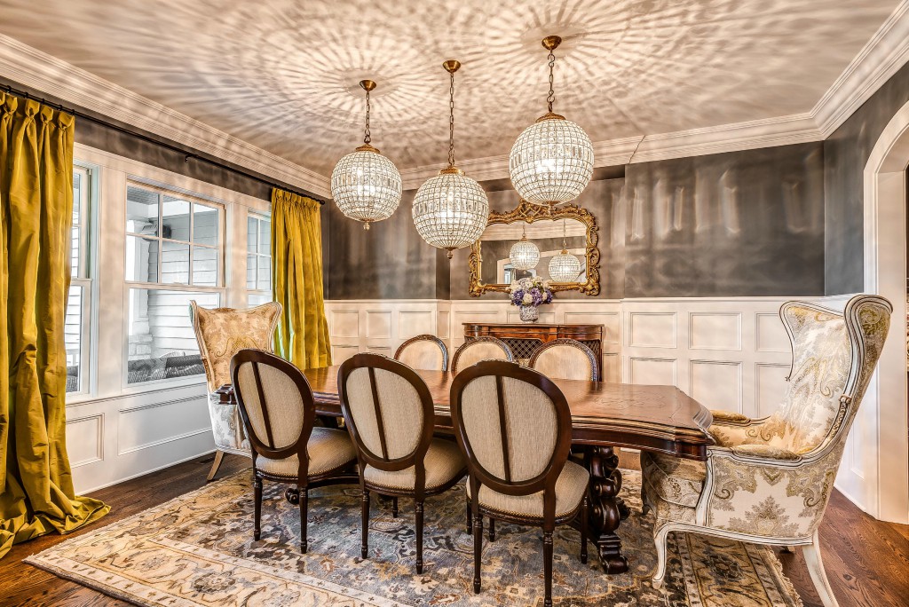 Upscale Dining Room designed by Lea Placek Interiors